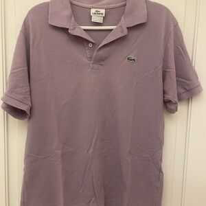 Lacoste Men's Lavender Polo Shirt